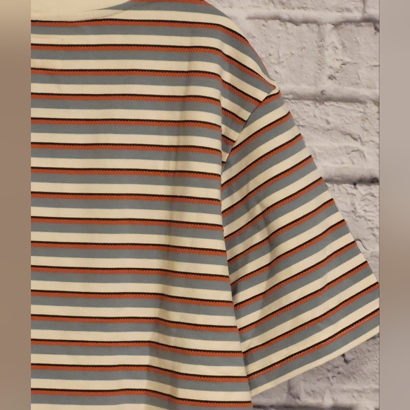 Men's Beotyshow Texture Stripe Short Sleeve T-Shirt - Picture 4 of 11